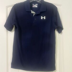 Under Armour Youth M Navy Blue Polo Shirt